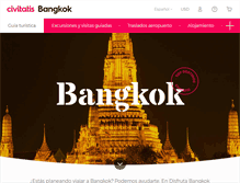 Tablet Screenshot of disfrutabangkok.com